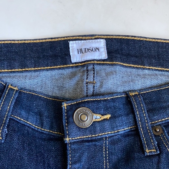 HUDSON Krista Super Skinny Jean Distressed Dark Wash 28 - Picture 6 of 9